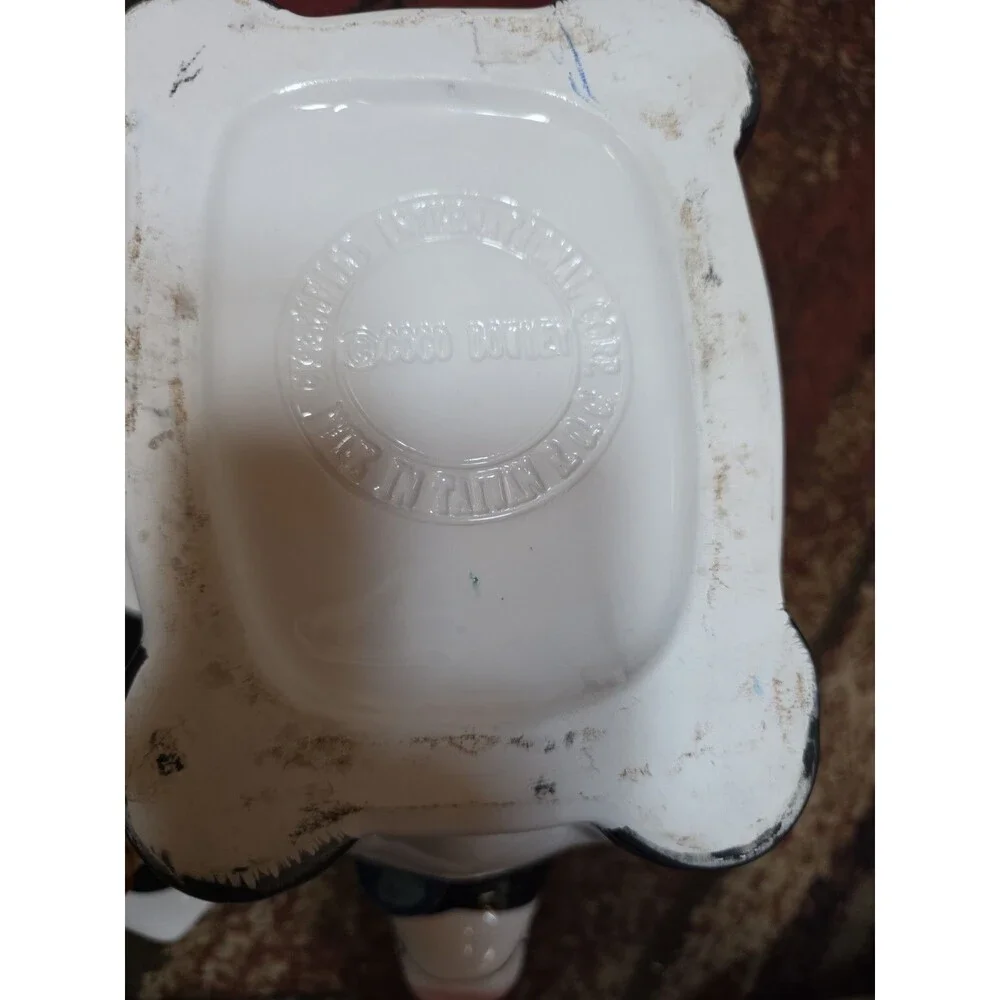 Coco Dowley Certified International Ceramic Cow & Rooster Cookie Jar